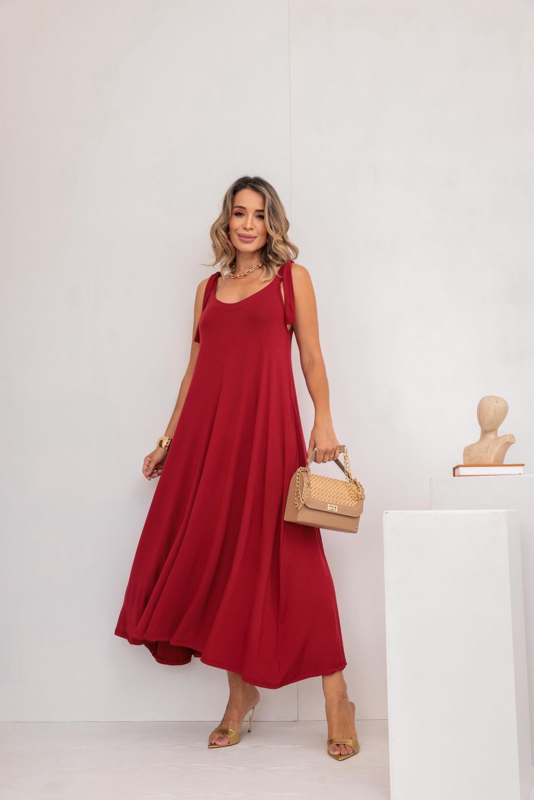 Vestido Longo Regata Bianca - Imagem 10