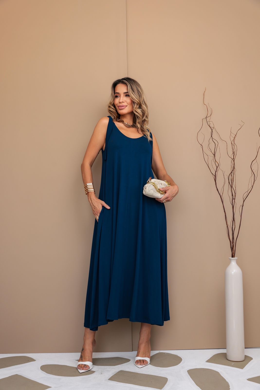 Vestido Longo Regata Bianca - Imagem 11