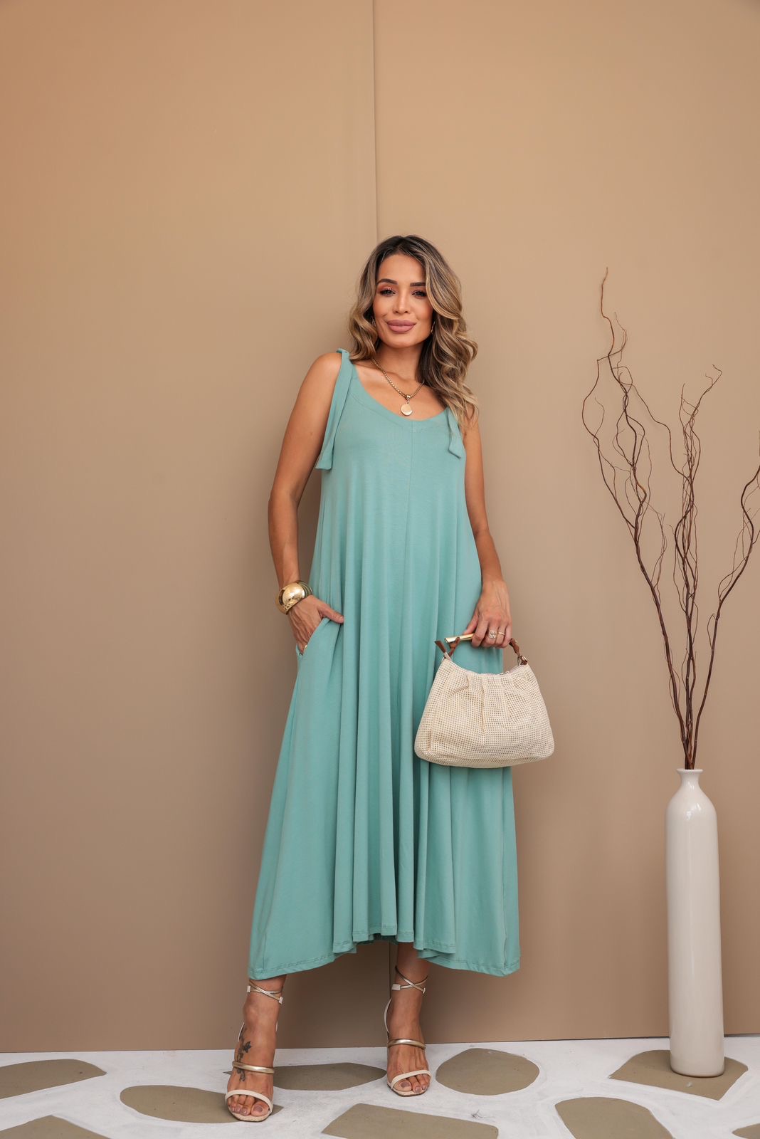 Vestido Longo Regata Bianca - Imagem 15