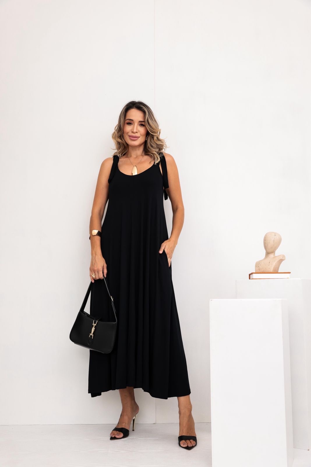 Vestido Longo Regata Bianca - Imagem 17